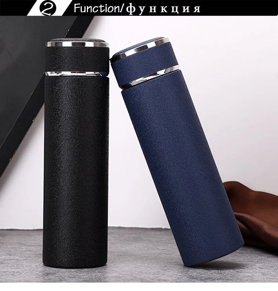 Бизнес Тип из нержавеющей стали Бытовая Вакуумная Герметичная Бутылка Для Воды офисные высокого класса подарок Прямая чашка Питьевая утварь