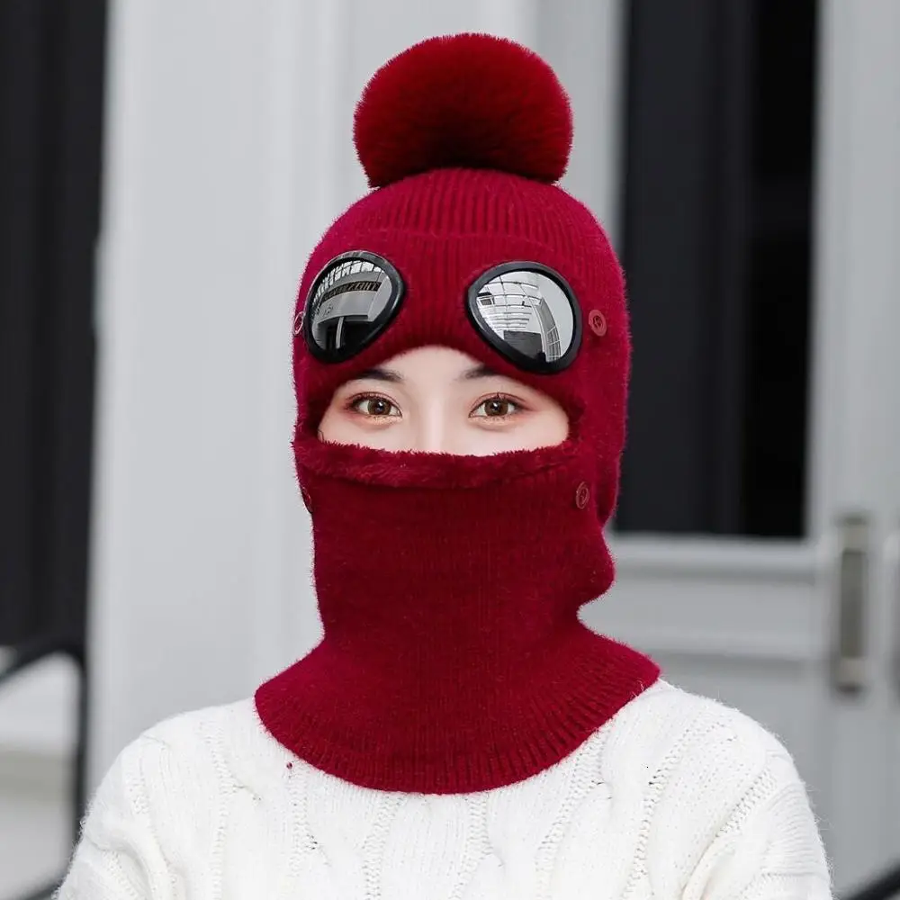 2019 Новая модная женская Лыжная шапка для женщин и мужчин вязаная утолщенная