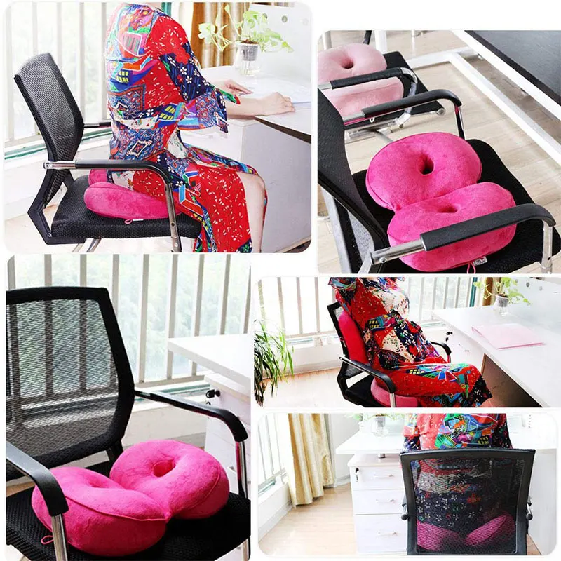 

Plush Beautiful Hip Multifunctional Memory Foam Posture Cushion Corrector Fits Car Equipment Seat Home Office Use gimnasio