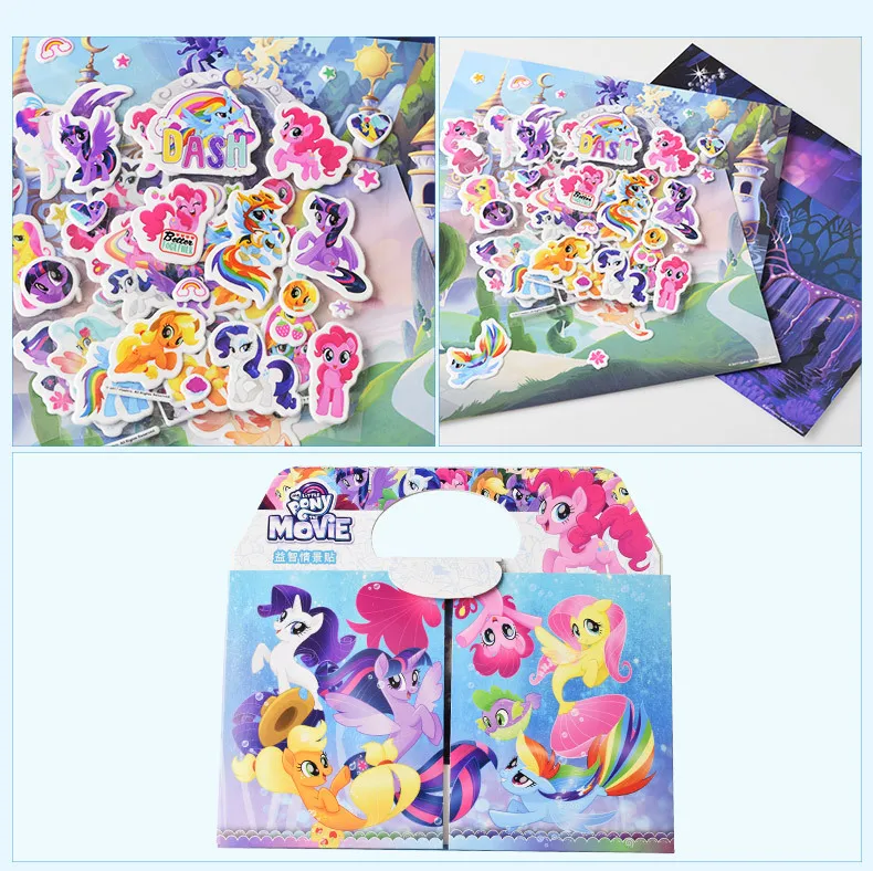 Disney стикеры для детей «Холодное сердце» DIY альбом для стикеров 8 шт./компл. Эльза пазл водонепроницаемый pusheen пены забавные стикеры домашнего декора