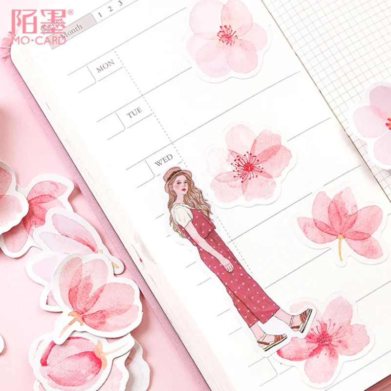 Kawaii вишня наклейка в форме цветка декоративные альбом дневник мобильный Скрап
