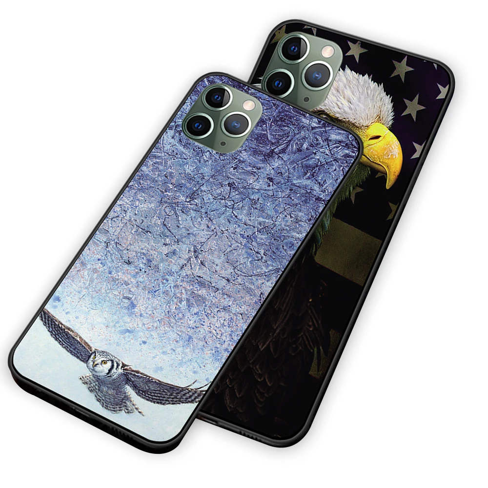 Портрет Америки для iPhone 5 5S 6 6s 7 8 Plus X XS XR 11 Pro Max черный чехол ТПУ
