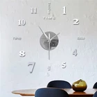 Акриловые часы, аксессуары, подарок, современный дизайн, товары для украшения дома, Креативные 3D настенные часы сделай сам