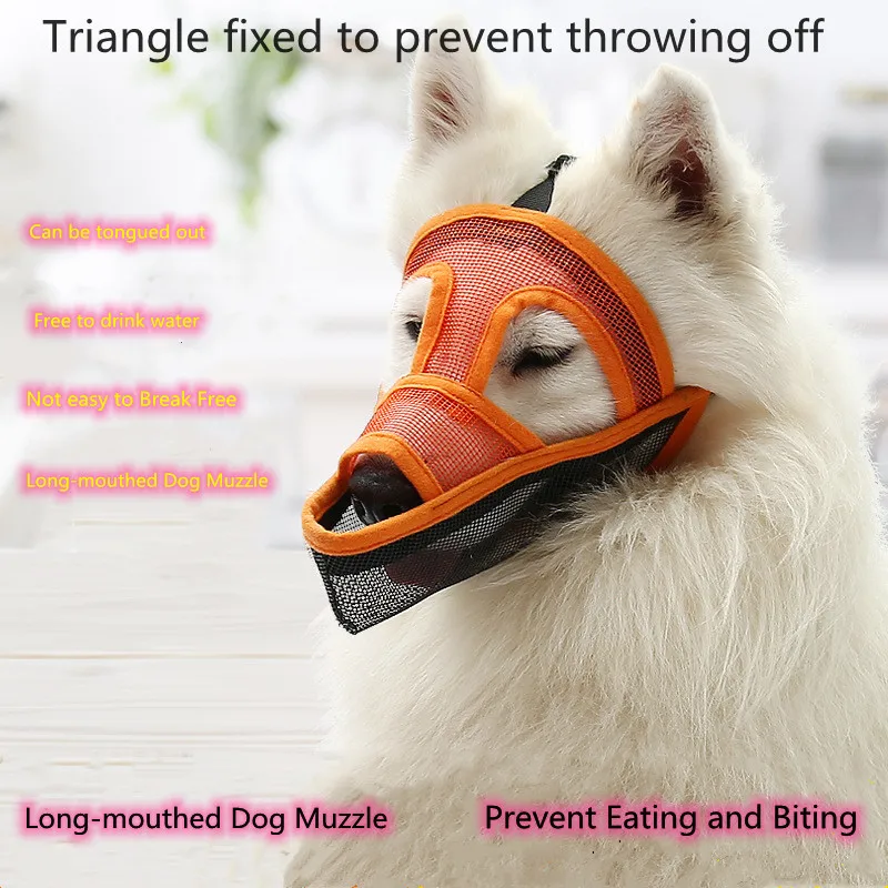 

Barking and Biting Prevention Dog Mask Adjustable and comfortable Small and Medium-sized Dog Mouth Cover Teddy Pet Supplies