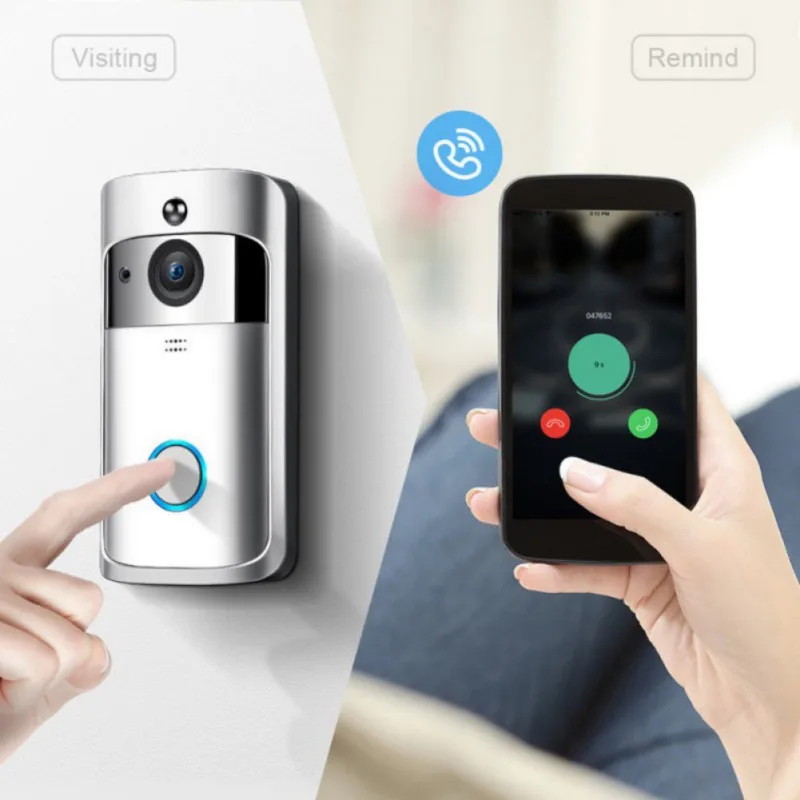 

Smart Video Intercom Wireless WiFi Security Eye Doorbell Vision Recording Remote Control Home Monitor Night Vision Camera