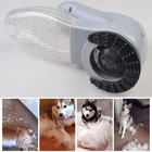 Электрический пылесос для шерсти собак и кошек, канистра для удаления шерсти, коллекция шерсти для грумера, аксессуары для красоты шерсти щенков, серый цвет