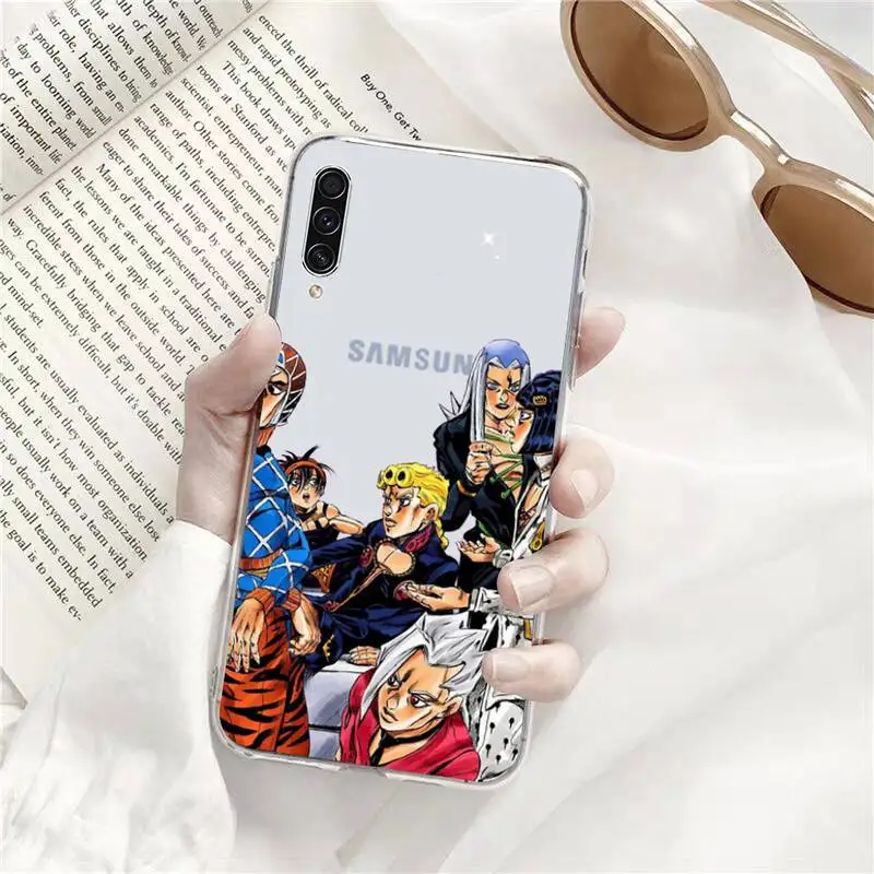 

Jojo Anime Bizarre Adventure Phone Case Transparent for Samsung A71 S9 10 20 HUAWEI p30 40 honor 10i 8x xiaomi note 8 Pro 10t 11