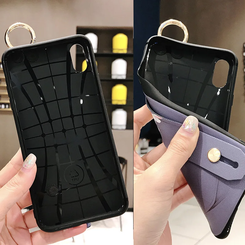 Мягкий силиконовый чехол для телефона для iPhone 6 6S 7 8 Plus X XS Max XR наручный ремешок чехол для телефона мягкий чехол силиконовый чехол