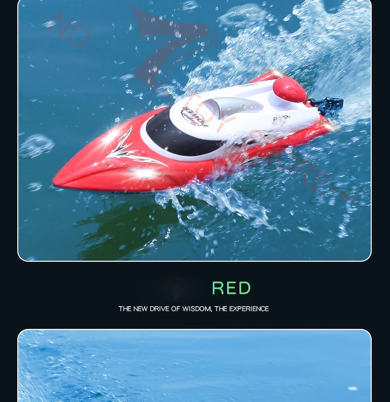 HJ806 Electric RC Boat 35KM/H High Speed Radio Remote Controlled Speedboat Racing Ship Steerable Boats Toy VS Feilun FT012 FT011