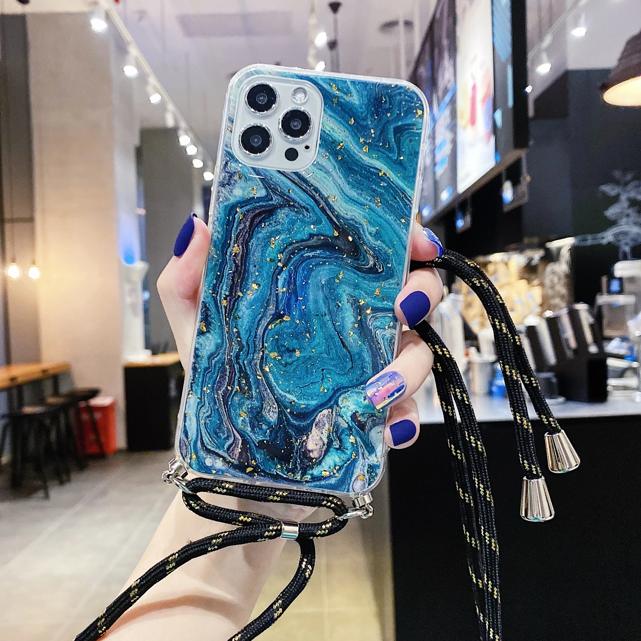 strap phone case for huawei p30 p20 mate 20 pro lite p30pro p40 lite e p 40 ribbon necklace mobile carrying case free global shipping