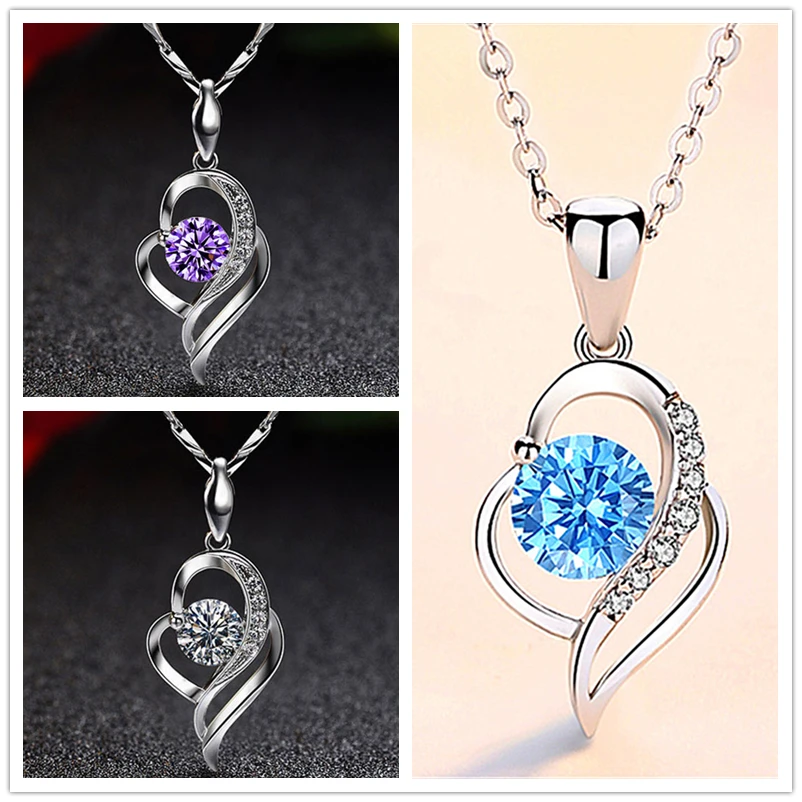 Женское колье-чокер из серебра 925 пробы с кристаллами | Украшения и аксессуары