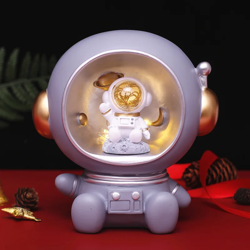 

creative small night light astronauts set up a modern home living room TV cabinet wine cabinet tabletop spaceman decoration