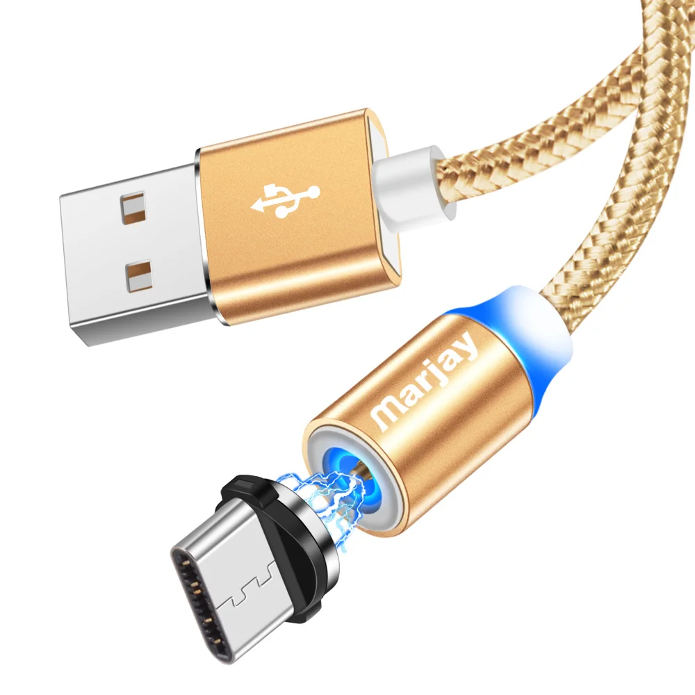 Магнитный кабель Marjay для быстрой зарядки usb type-C кабель для samsung S8 S9 S10 Plus huawei P30 Pro Xiaomi mi9 mi8 type-C шнур зарядного устройства