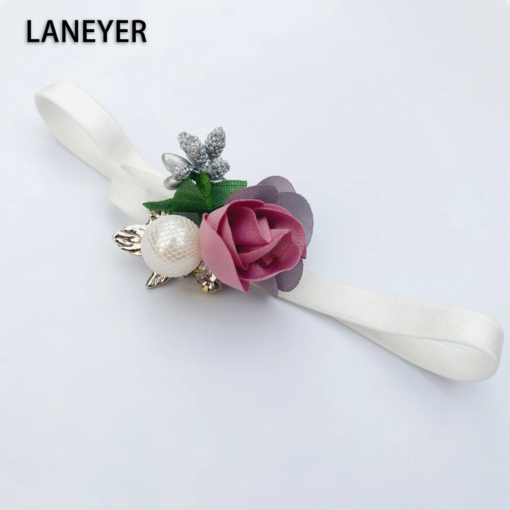 Модная повязка на голову с цветами для новорожденных 3 шт./лот эластичные повязки