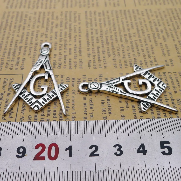 

3pcs/Lot 30x48mm Antique Silver Color Compasses Letter G Charms Pendant For Jewelry Making DIY Jewelry Findings