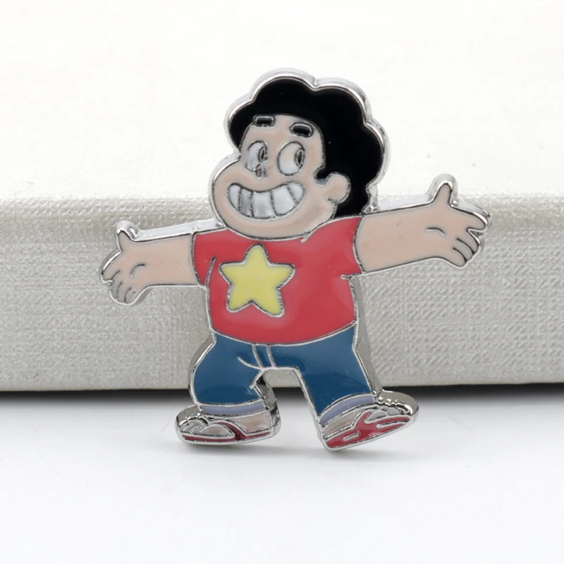 Брошь в виде Стивена Вселенная ювелирное изделие модная эмалированная булавка