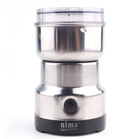electric stainless steel coffee bean grinder home grinding milling machine 220v eu plug coffee accessories kitchenware