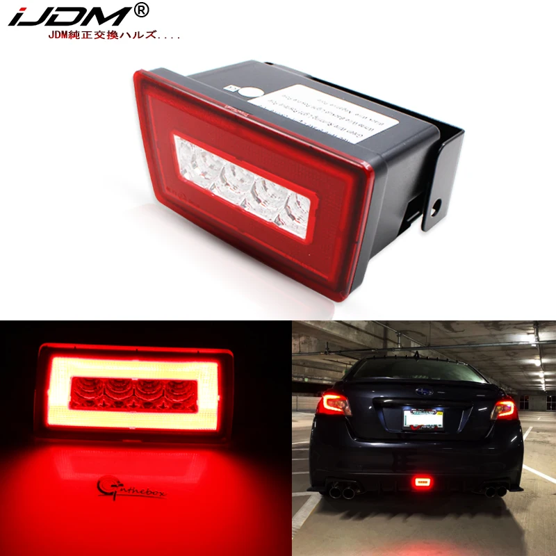 

iJDM 3-in-1 Full LED Rear Fog Kit Compatible For Subaru Impreza WRX/STI or Crosstrek,Function as Tail/Brake Lamp,Backup Reverse