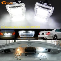 for mercedes benz s class w221 2007 2012 excellent ultra bright smd led license plate lamp lights no obc error car accessories