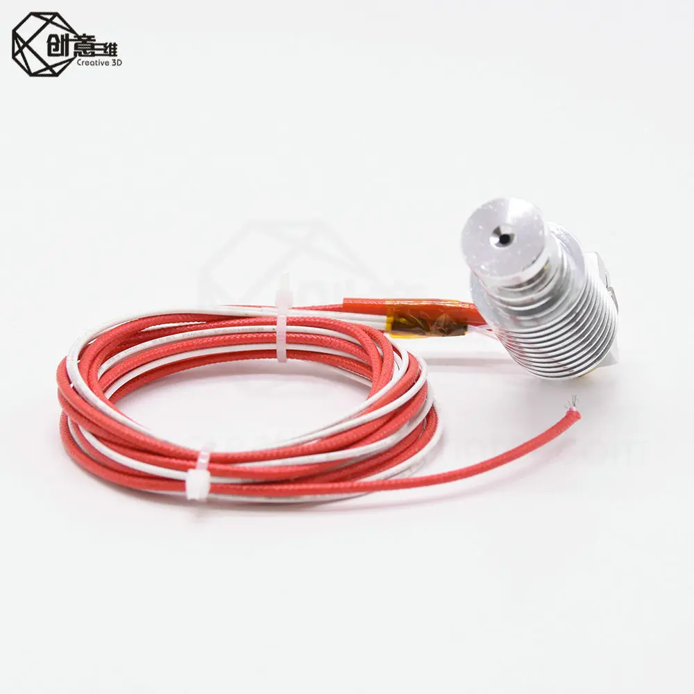 V6 j-головка Hotend экструдер комплект 3D принтеры часть Вентилятор охлаждения кронштейн блок термисторы сопло 0,4 мм 1,75 мм нити Боуден запчасти