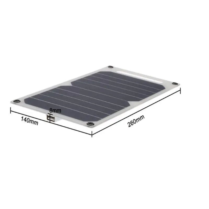 Портативная зарядная панель на солнечной батарее 10 Вт 5 В USB зарядное устройство