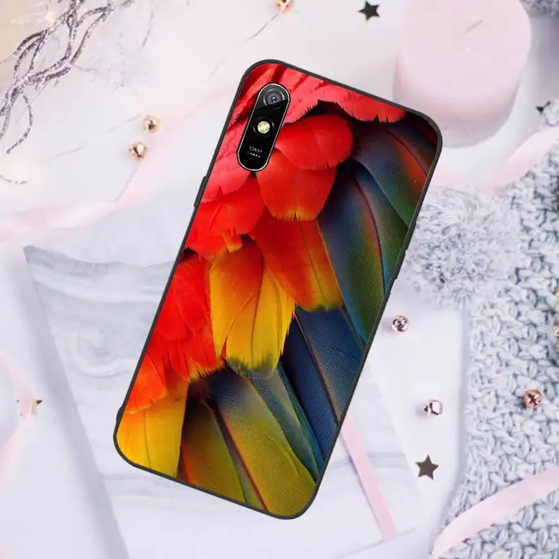 

Beautiful feathers Phone Case For Xiaomi Mi Redmi Note 7 8 9 pro 8T 9T 9S 9A 10 Lite pro