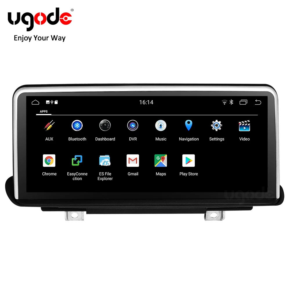 Автомобильный мультимедийный плеер Ugode Android 9 0 пластиковый металл экран 10 25 дюйма