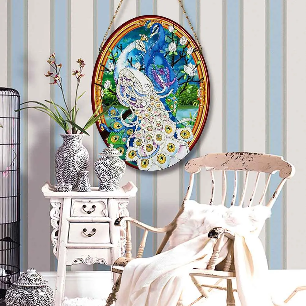 Delicate DIY Diamond Painting Mural Special Shaped Rhinestones Drills Pendant Home Bedroom Wall Decor | Дом и сад