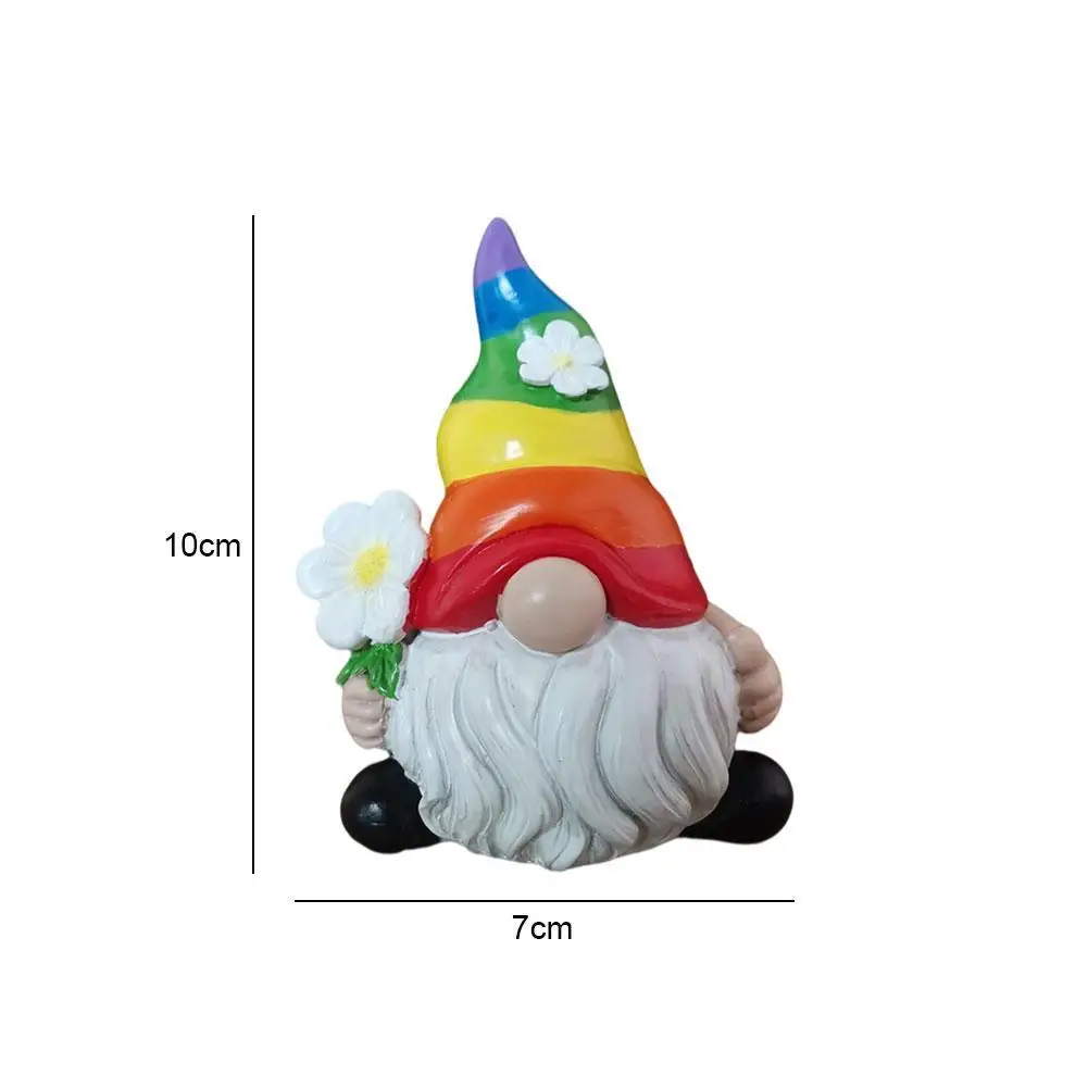 

1pcs Faceless Dwarf Resin Ornaments Magic Elf Outdoor Dwarf Garden Material 10 * Decoration Resin 7cm F0W7