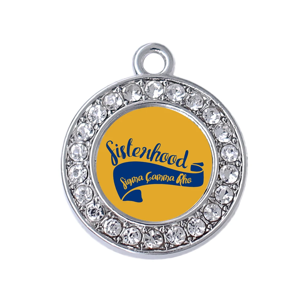 Модная инкрустированная кристаллами прозрачная эмаль sigma gamma rho sisterhood этикетка