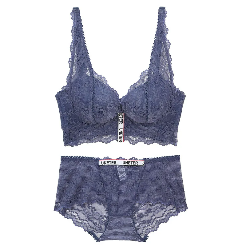 Sanderala женский кружевной бюстгальтер с глубоким вырезом и буквенным принтом