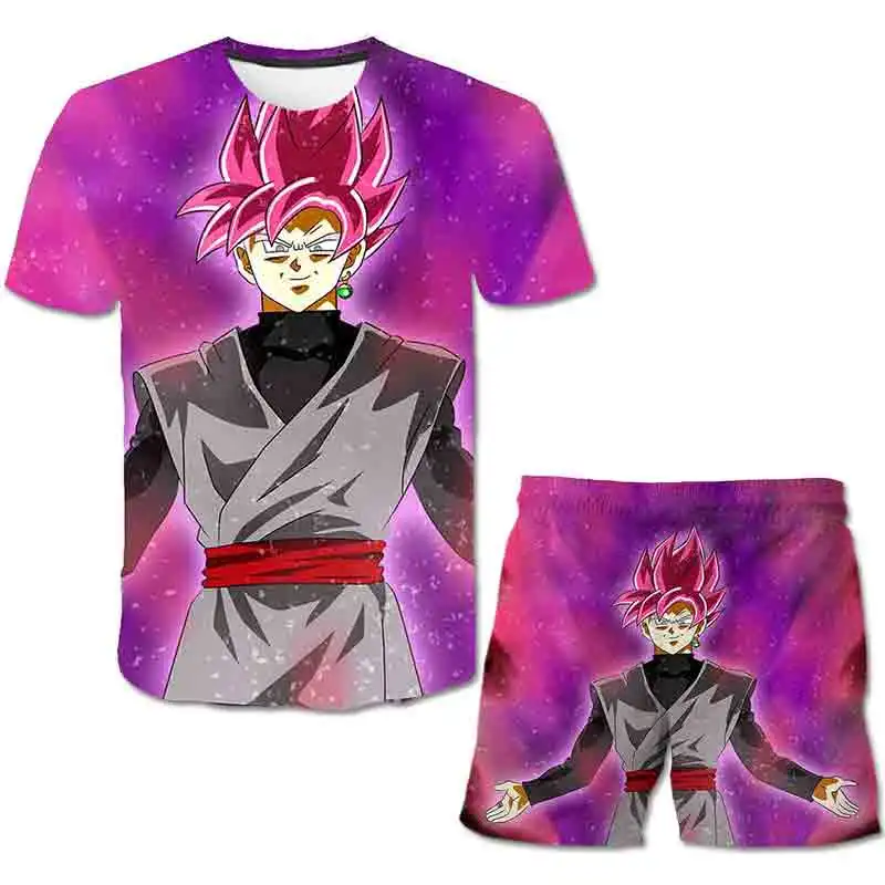 

Summer Suit Goku Vegeta T Shirt Dragon-Ball Tshirts Kids Baby Boys Clothes Japan Anime Costume Children Clothing Gohan Beerus