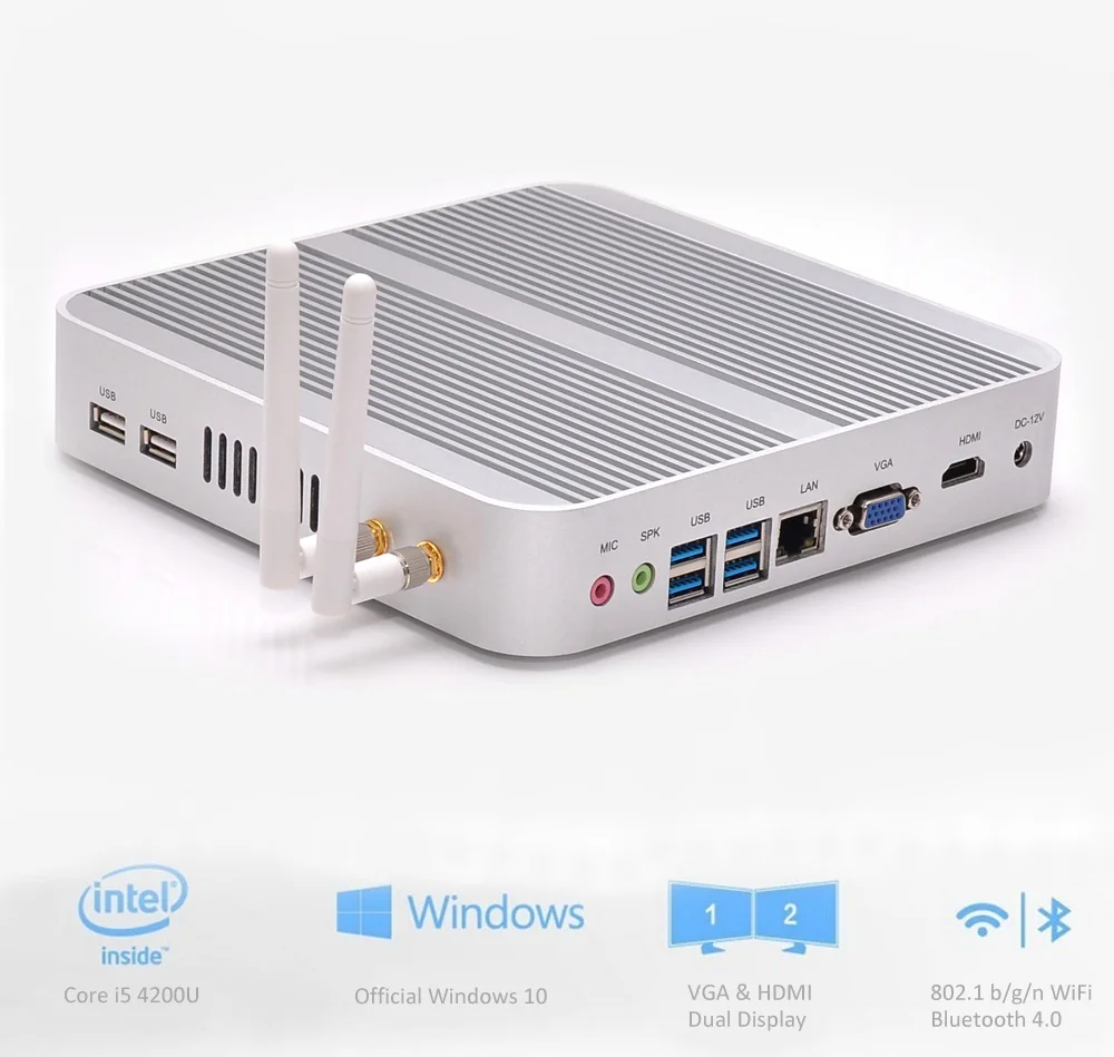 Три года гарантии Intel core i3/i5/i7/celeron мини ПК настольный компьютер HTPC