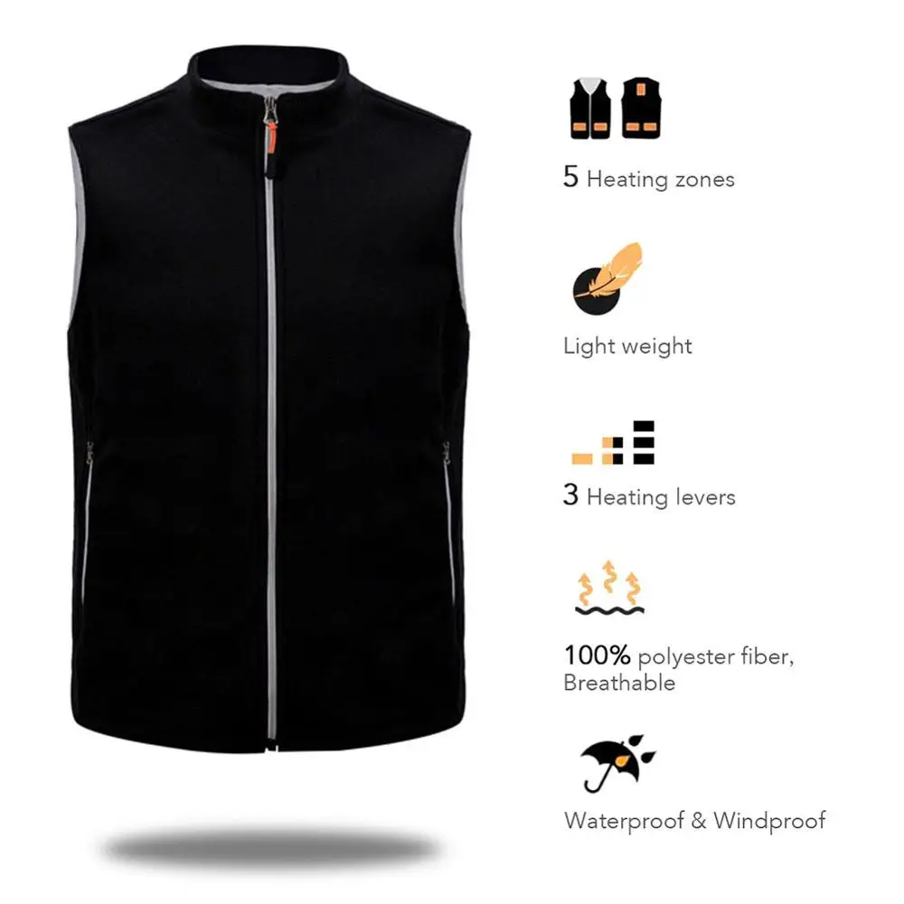 Прямая поставка уличная спортивная USB Инфракрасная куртка с подогревом пальто