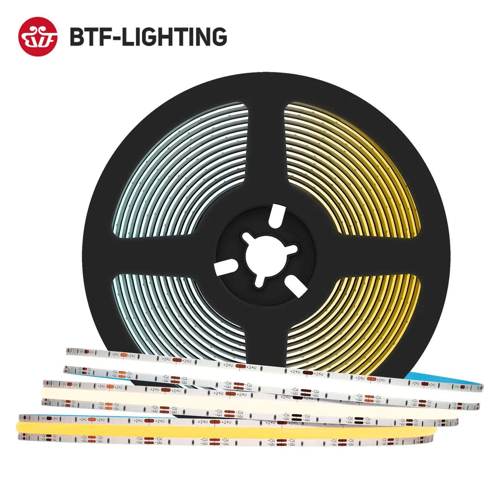 Светодиодная лента FCOB CCT 640 светодиодный s гибкая LED полоска высокой плотности с COB