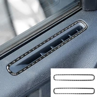carbon fiber door side defogger vent sticker air outlet frame trim interior fit for dodge charger 2015 tuning car accessories