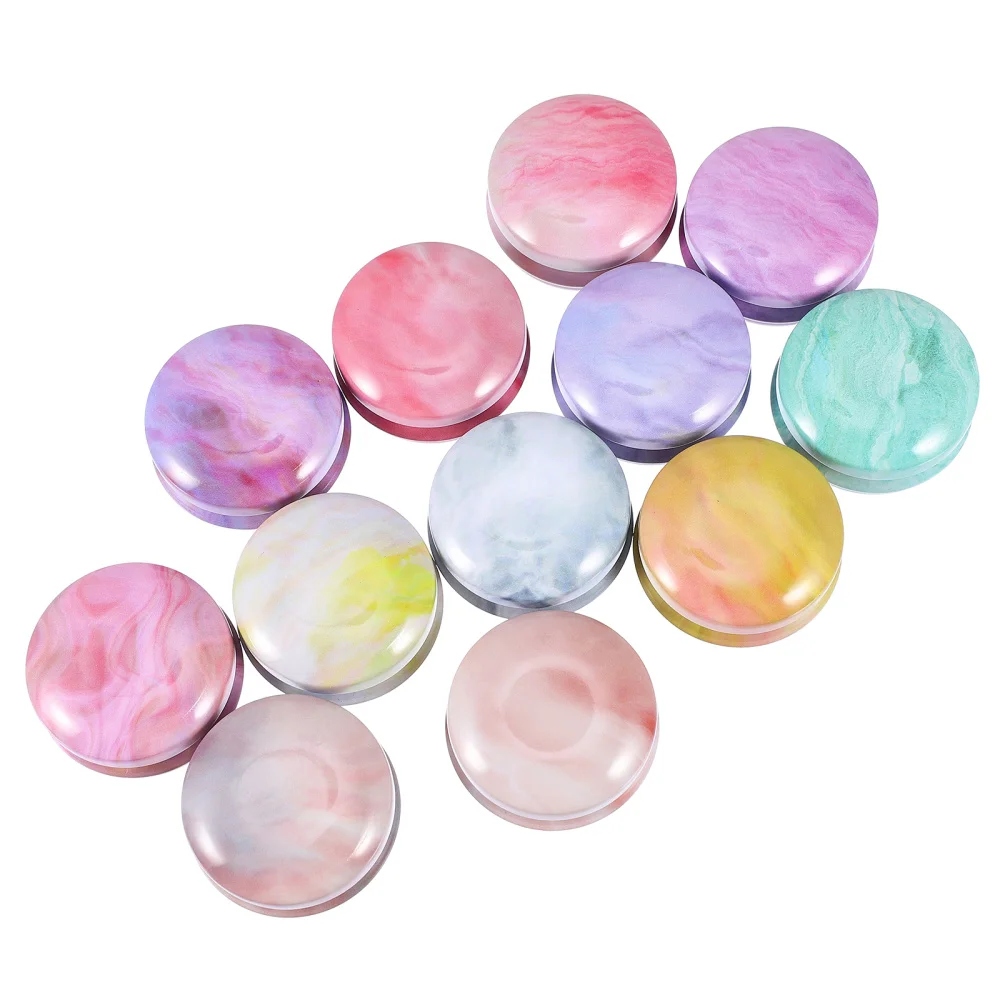 12 шт. винтажные самодельные консервные банки для свечей круглые коробки с