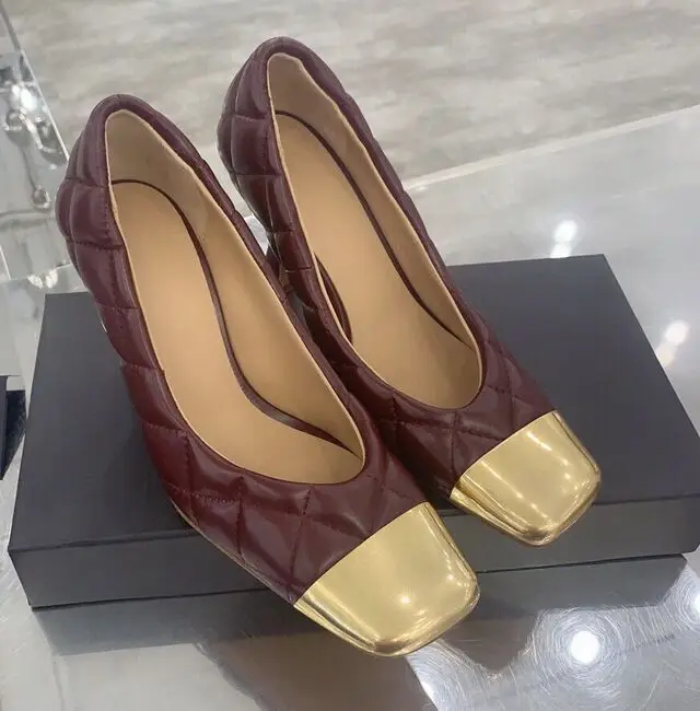 Мюли женские кожаные квадратный носок высокий каблук искусственная кожа пэчворк