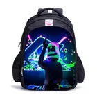 Школьные ранцы DJ Marshmello для мальчиков и девочек, вместительный Детский рюкзак для ноутбука с мультипликационным рисунком, Молодежный ранец