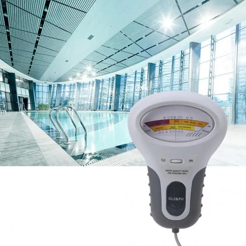 Medidor Digital port&aacute;til de calidad del agua, medidor de nivel de PH y cloro CL2 para piscina, Spa, an&aacute;lisis de calidad del agua, 1 unidad-2