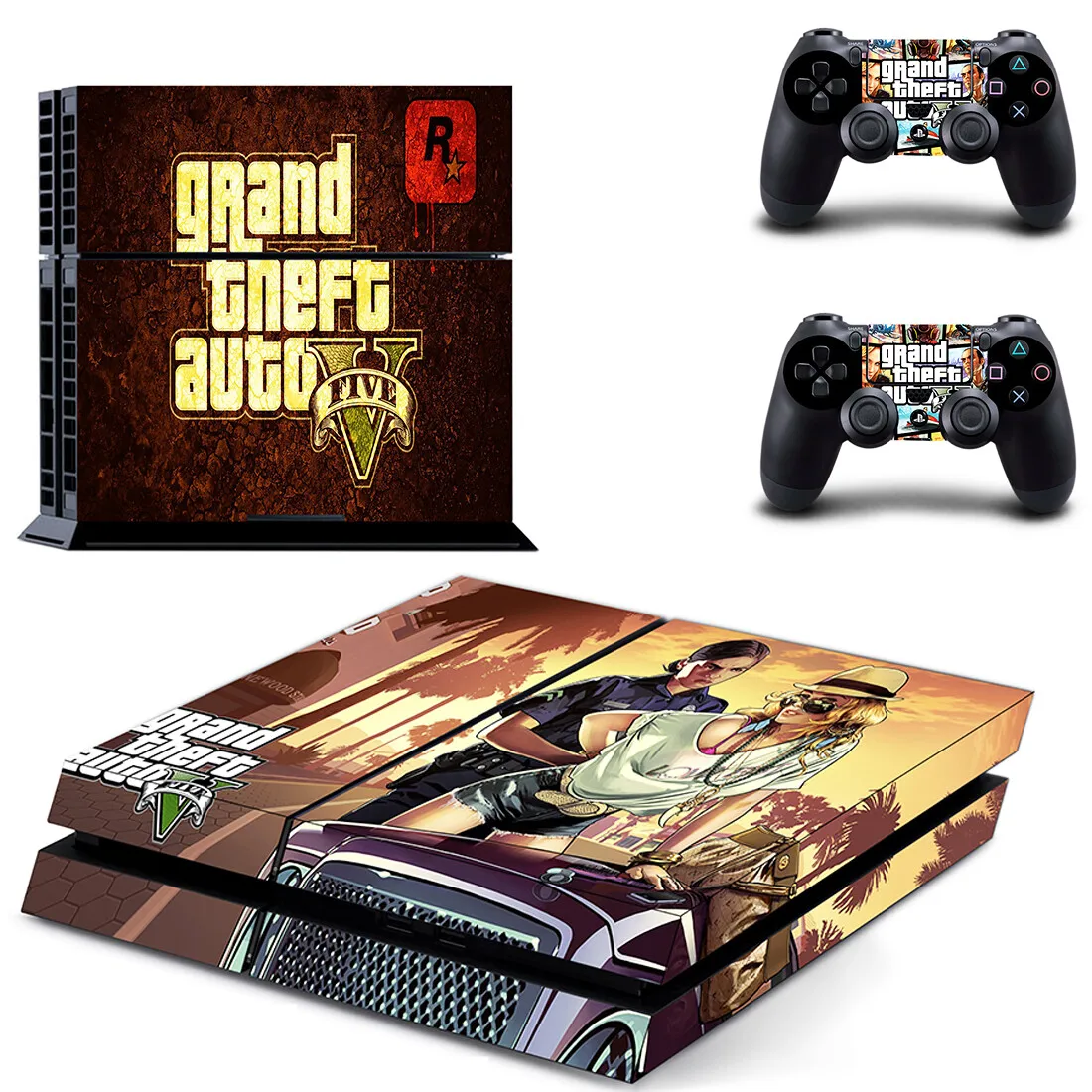 Наклейки GTA5 GTA PS4 s Play station 4 наклейки для консоли PlayStation и контроллера Скины