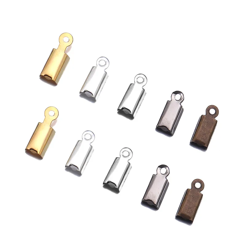 200 шт. металлические зажимы для бижутерии цвет родий/серебро/золото/черный/бронза
