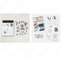 swallows pattern metal cutting dies and stamps sets for diy decoration crafts making greeting card scrapbooking 2022 new arrival