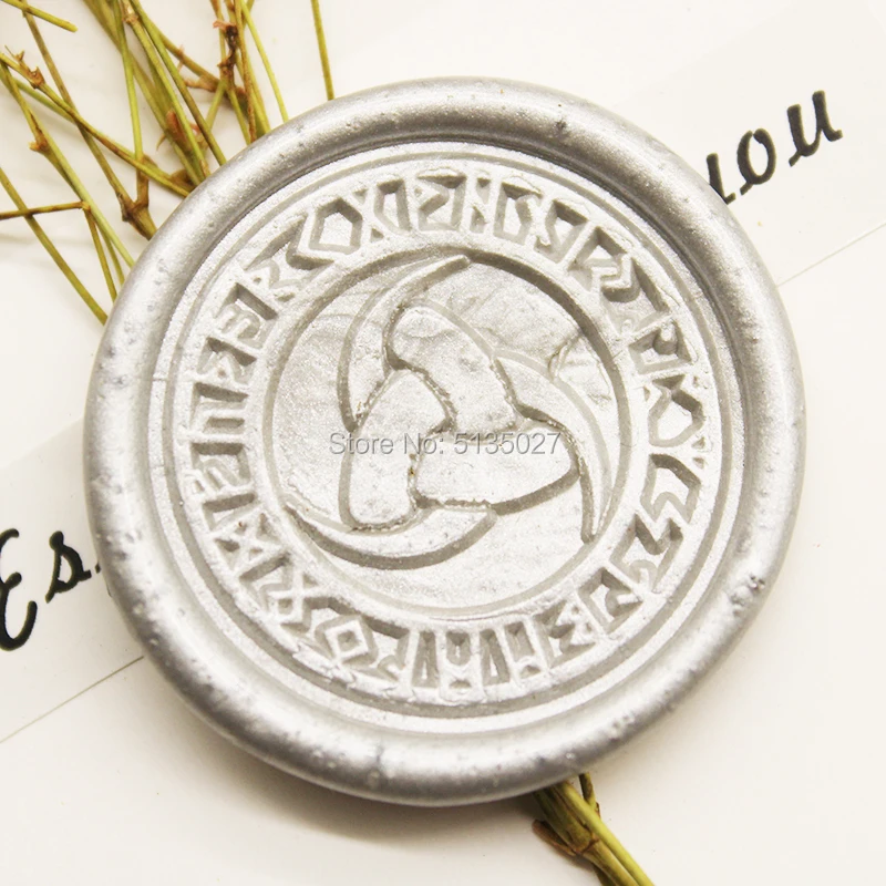 Руна викингов TRISKELION восковая печать/свадебное приглашение/приглашение на день