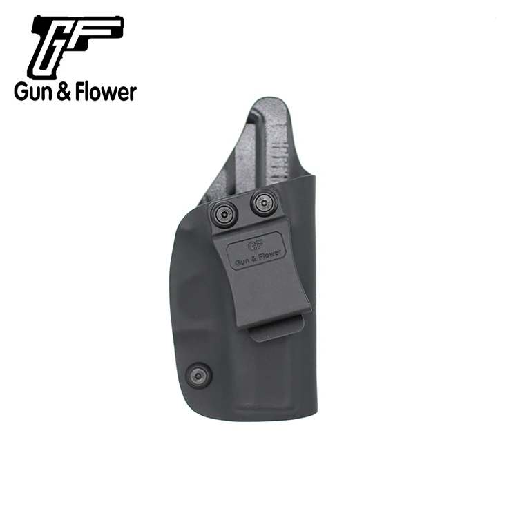 Пистолет и цветок IWB Kydex кобура скрывает переноски одинарный зажим кобура для пистолета Подходит Glock серии-черный, правая рука - Цвет: G43 GF-KIG43A