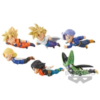 6pcs bandai dragon ball z wcf son goku android 17 android 18 action figure model toys ornament anime doll collectibles gift