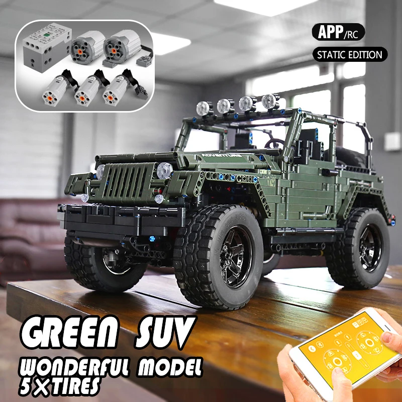 Пресс форма для King 13124 RC джипа Wrangler Приключения внедорожный Совместимость MOC 30014