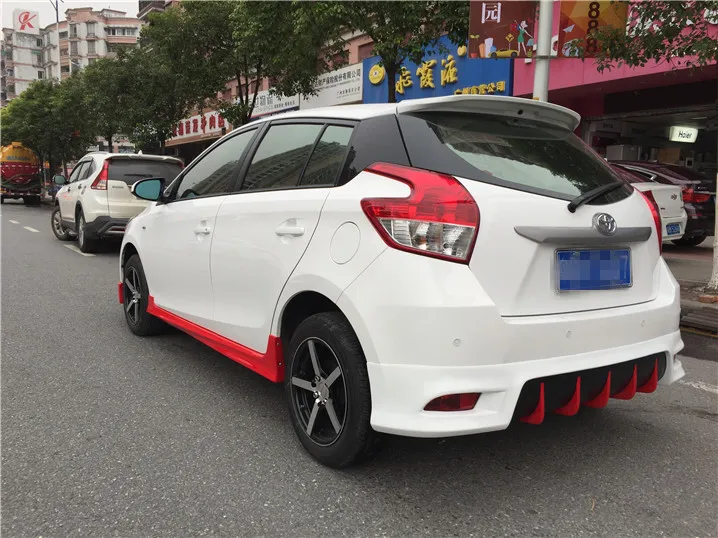 Спойлер для Toyota Yaris материал ABS праймер заднего крыла автомобиля цветной задний
