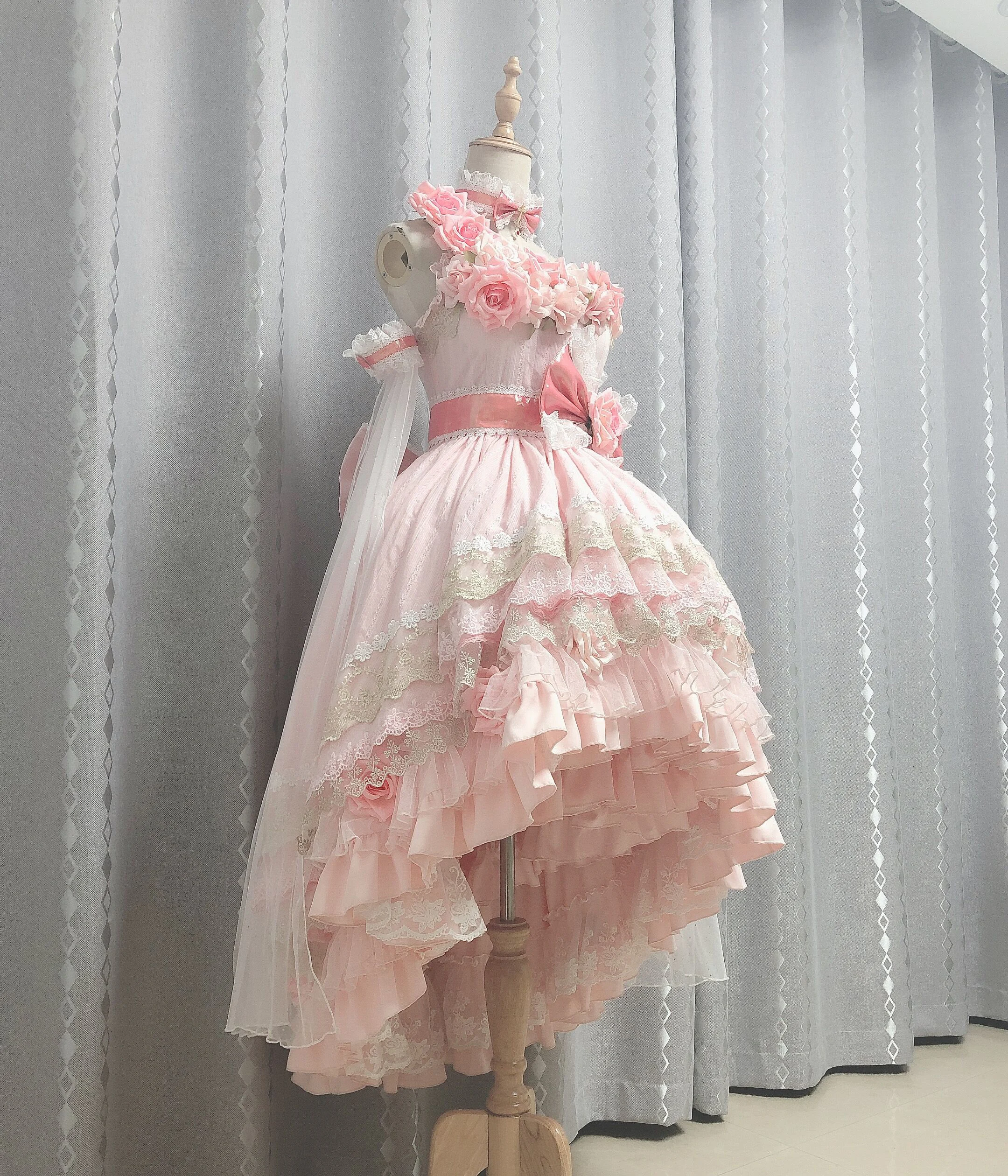 [Customized] Anime Be A Princess Someday Siya Pink Lolita Dress Party Uniform Cosplay Costume Halloween Women Free Shipping 2020