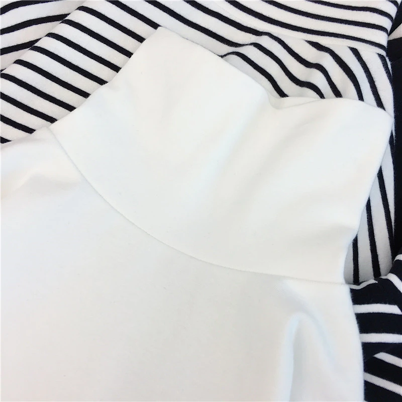 Shellsuning пуловер Женская Весенняя водолазка футболка Простой Длинный рукав стрейч